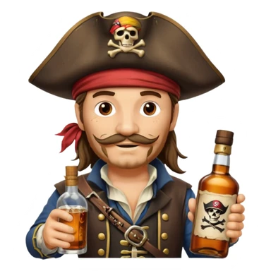 Captain Morgan pirate sticker