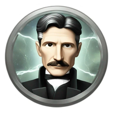 Nikola Tesla above terraform logo sticker
