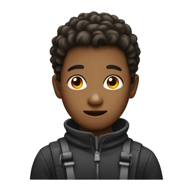 Boy with floppy neck sticker