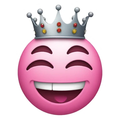 smiley face withcrown sticker