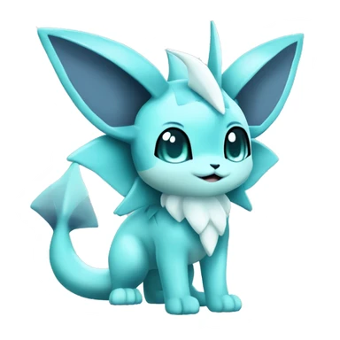 Kawaii Vaporeon-Glaceon-Pokémon full body sticker