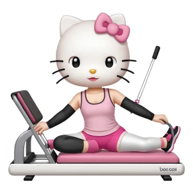 Hello kitty reformer pilates  sticker