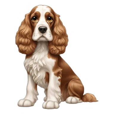 Dog-english-cocker-spaniel-full-body sticker