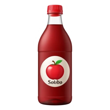 make a sobolo(ghanain drink) make it be in a bottle and the label should say sobolo and spell it like this and the drink dark red a plastic bottle and no fruit sticker