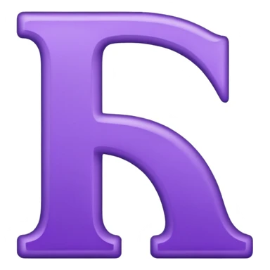 purple letter I sticker