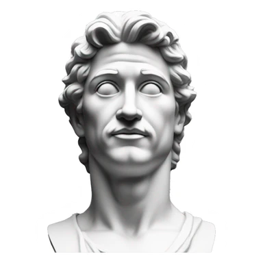 Statue of David from below sticker
