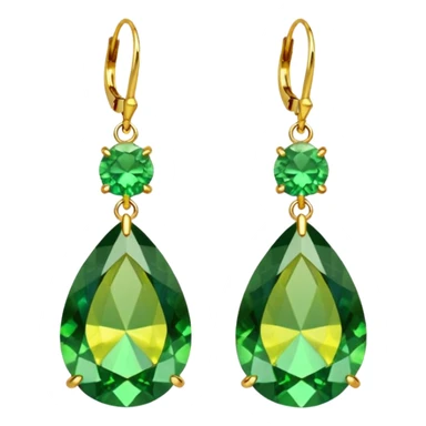 green yellow earring sticker