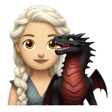 Daenerys with Drogon sticker