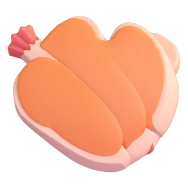 raw chicken breast with bones sticker