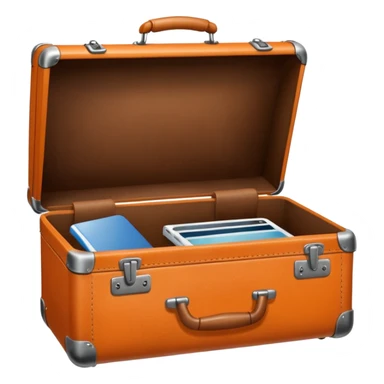 orange Suitcase sticker
