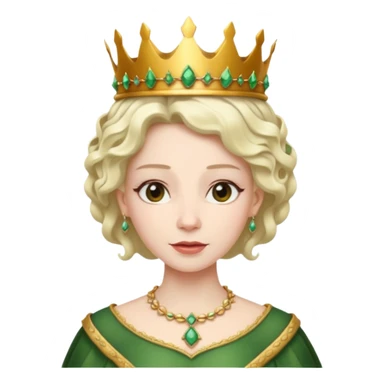 The queen with vine-like hair sticker