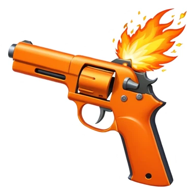 pistol fire sticker