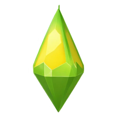 The Sims plumbob  YELLOW sticker