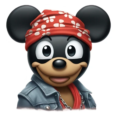 Thug Mickey Mouse sticker