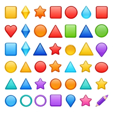 Elements for planner sticker