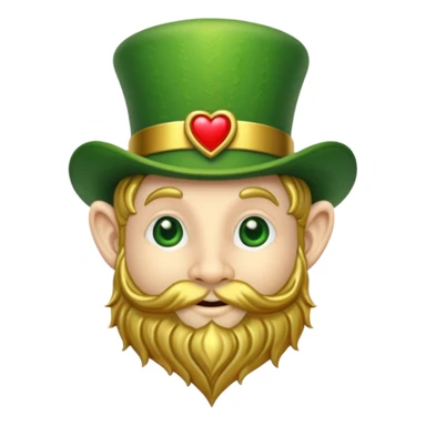 leprechaun heart  sticker