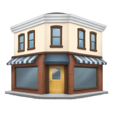 a barbershop building sticker