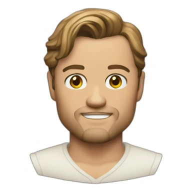 Leonardo Di Caprio half body sticker