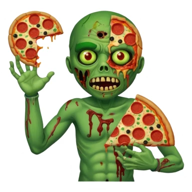 a glitch abomination with hands for a head, a baskeball stomach, pizza eyes, eyepatch, and zombie wounds sticker