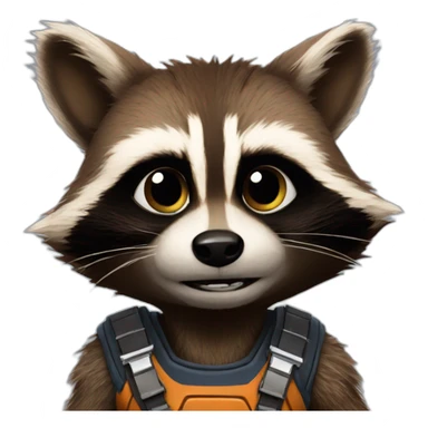 rocket raccoon sticker