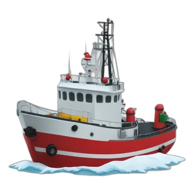 christmas offshore tug sticker