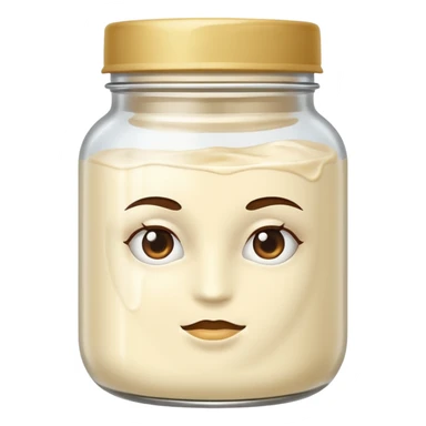 hair mask in a jar sticker