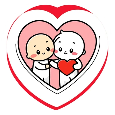 Valentine’s Day card  sticker