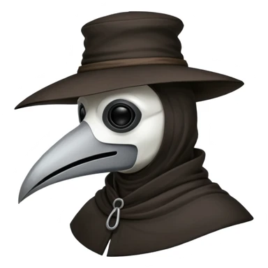plague doctor beak guy sticker