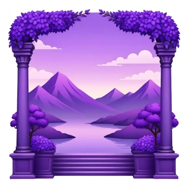 Royal Purple Aesthetic Scenery Deco sticker