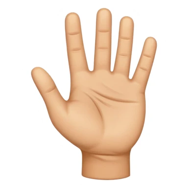 I need the palm down emoji for left hand sticker