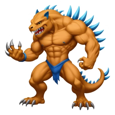 Skall-Knuser-Fakémon-hybrid-creature (full body)  sticker