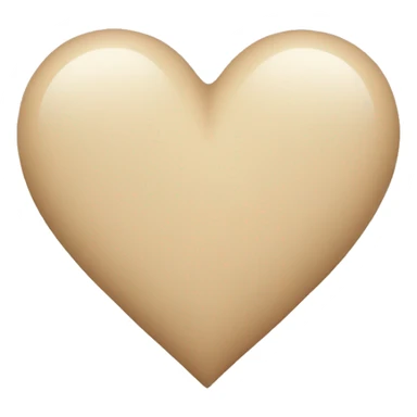 Beige heart sticker