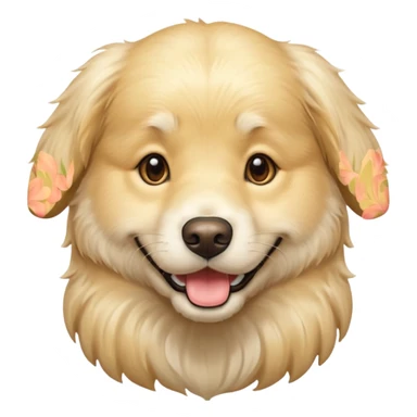 light english cream golden retriever  sticker