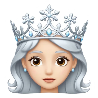 Snowflake tiara sticker