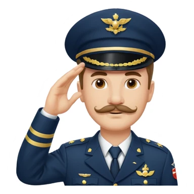 A MAN WITH MUSTACHE HEIL sticker