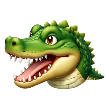 Alligator dog sticker