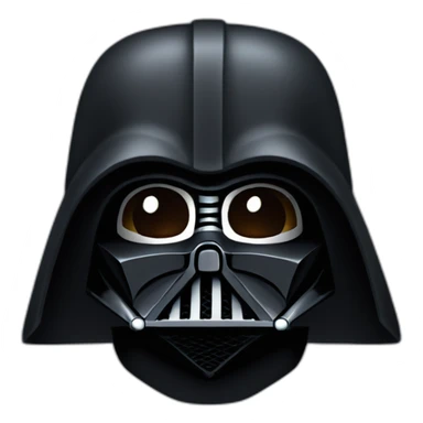 hooded darth vader without helmet sticker