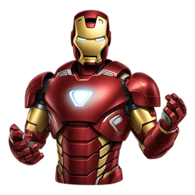 iron man qui fait a manger sticker