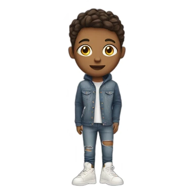 Person with prosthetic leg and trendy clothes  sticker