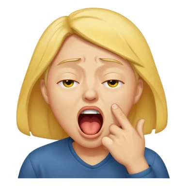 mad and yawning make it yellow tho  sticker