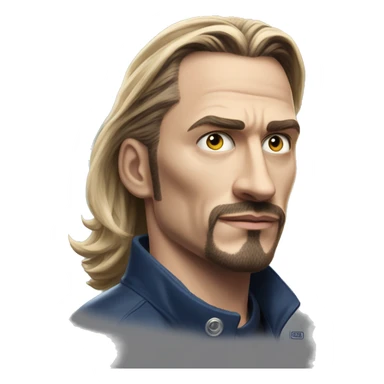 IKEA co-worker FBI Zlatan in Marvel Avengers style, oil paint, mysterious eyes, intricate lips, masterpiece pose, odd perspective, beautiful, desirable, logical sticker