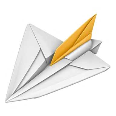 email inbox with paper plane sticker