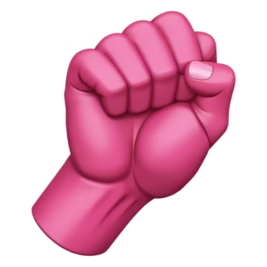 Dark Pink fist  sticker