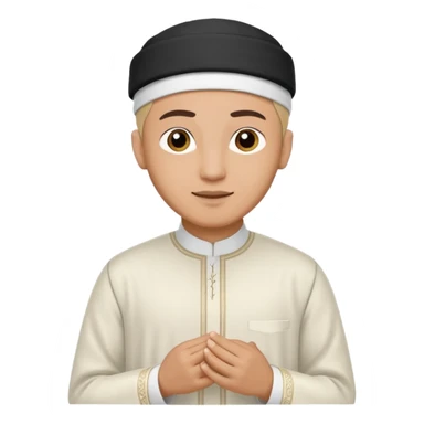 muslim man changing clothes sticker