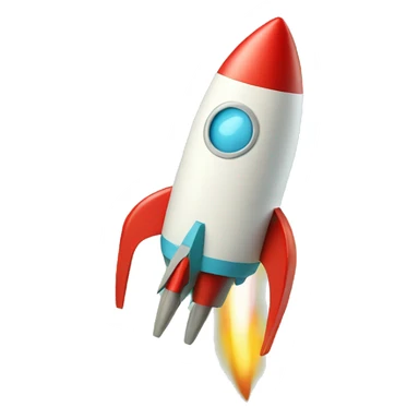 Rocket and an envelope with turkose #00bab3 color sticker