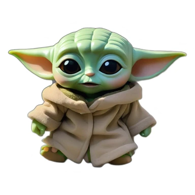 baby yoda in valencia fallas sticker