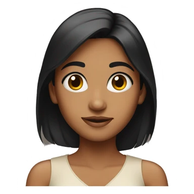 pretty indian girl with black hair  sticker