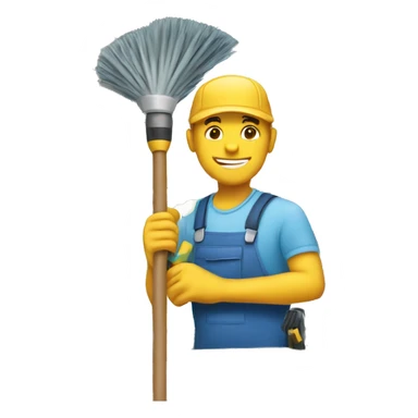 window cleaner sticker