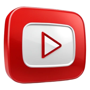 red youtube icon play button sticker