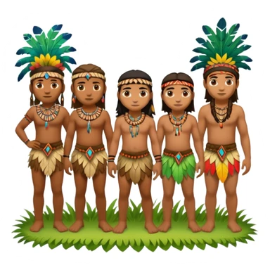 Jungle people sticker